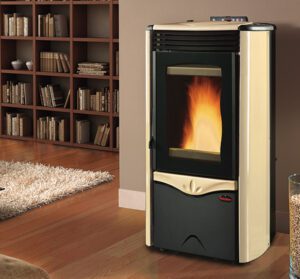 Пелетна камина DUCHESSA IDRO STEEL, 13.1kW