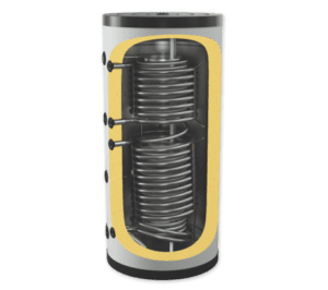 Буферен съд 500л (с две черни и една неръждаема серпентина)